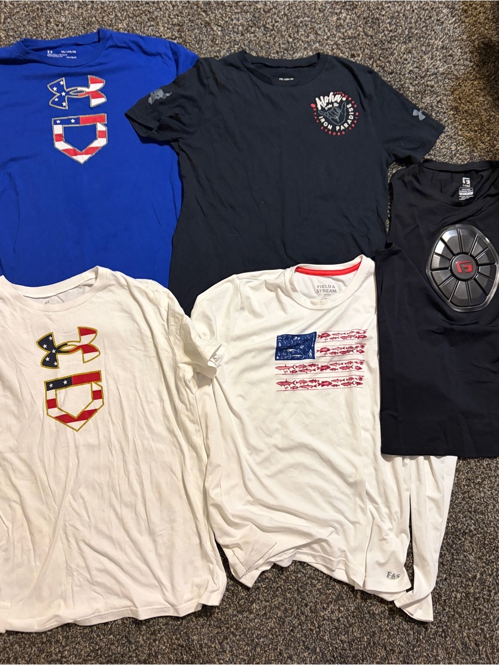 Bundle of Youth XL Clothing - Used - Under Armour, Baseball Heartguard and More